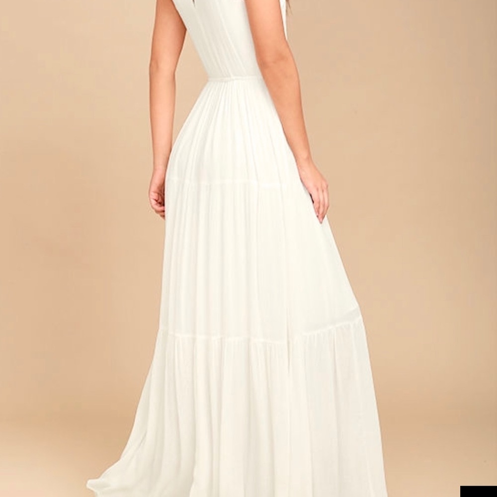 Lulus White Embroidered Maxi Dress
